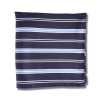 VCF-46 Pochette confectionnée en tissu VANNERS, motif à bordure bleu marine