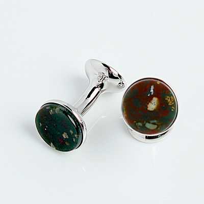 CO-C02-SI CODIS MAYA Boutons de manchette nœud en héliotrope argent