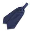 VAS-48 VANNERS Cravate ascot en soie à chevrons bleu marine