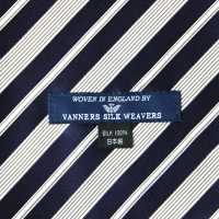 VAS-51 VANNERS Cravate Ascot En Soie Rayure Bleu Marine[Accessoires Formels] Yamamoto(EXCY) Sous-photo