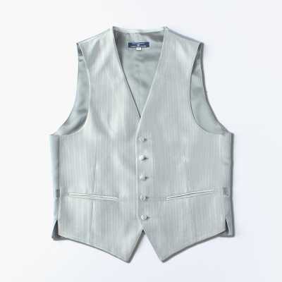 VANNERS-V-47 VANNERS Gilet habillé chevron argent
