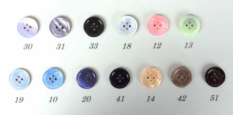BP17S Boutons en coquillage naturel fabriqués au Japon pour costumes et vestes