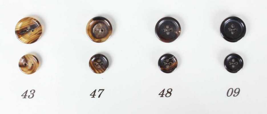 WT481 Boutons en véritable corne de buffle pour costumes et vestes