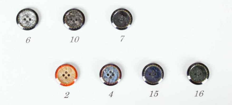 465 Boutons en polyester pour costumes et vestes