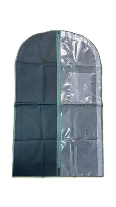 FA182 Housse de rangement pour costume avec soufflet, verte