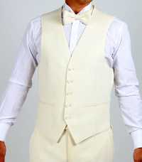 LV-4 Gilet Japonais Lin Blanc Cassé[Accessoires Formels] Yamamoto(EXCY) Sous-photo