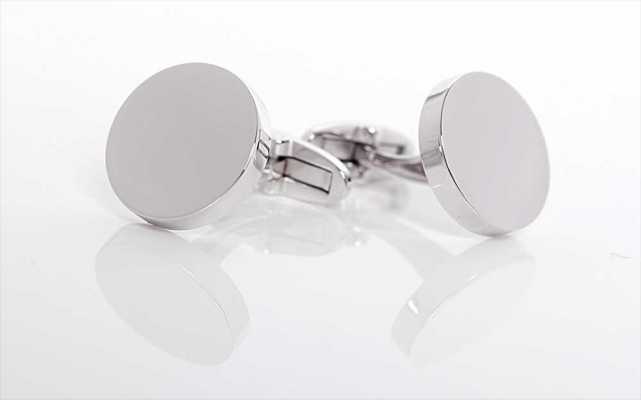 CU925-1G-C EXCY LEGEND Boutons de manchette plats en argent 925