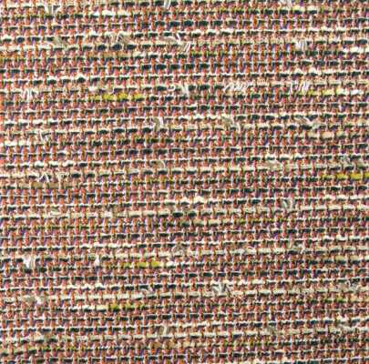 Z6354 Tissu Linton Tweed fabriqué en Angleterre Violet Bleu × Orange × Blanc