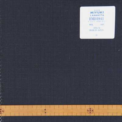 EMD3941 Collection Laine Fine Micro Motif Vintage Bleu Marine[Textile] Filatures De Laine Miyuki Images supplémentaires
