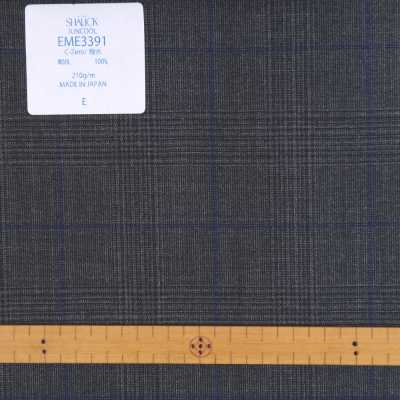 EME3391 Vêtements D&#39;été Japonais Sharick Series Juncourt Glen Check Grey X Blue Pane[Textile] Miyuki Keori (Miyuki) Sous-photo