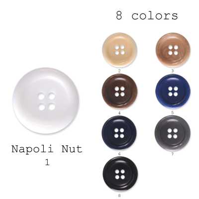 ナポリナット Bouton en véritable noix fabriqué en Italie
