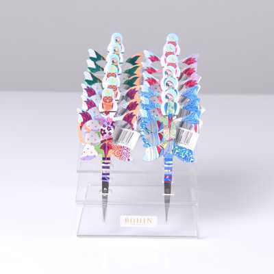 98613 Petits ciseaux à motif perroquet/chouette de France BOHIN, à l’unité, disponibles en 2 coloris