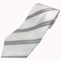 NE-404 Cravate à Rayures Blanches Tissées Nishijin[Accessoires Formels] Yamamoto(EXCY) Sous-photo