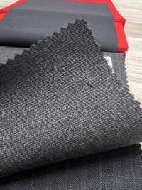 3MK1274 Sergé ACTIVA 25AW Anthracite Gris Ciel[Textile] Filatures De Laine Miyuki Sous-photo