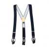 SR-NAVY SR-NAVY Bretelles EXCY bleu marine uni 2-en-1 35 mm élastiques