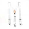 SR-WHITE Bretelles EXCY SR-WHITE blanches unies 2-en-1 élastiques 35 mm