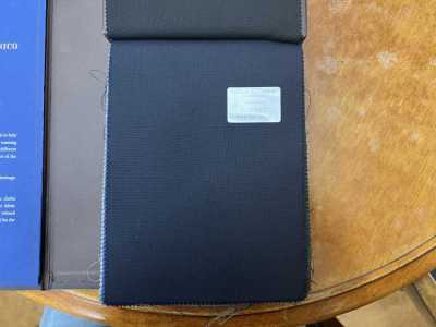 CNB3002 CANONICO Standard Super 120's bleu marine foncé uni