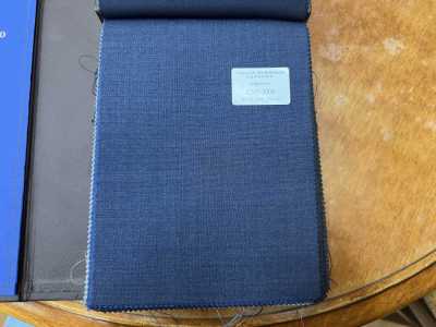 CNB3004 CANONICO Standard Super 120's bleu-gris uni