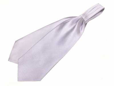 AS-803 Cravate ascot en soie fabriquée au Japon, lavande