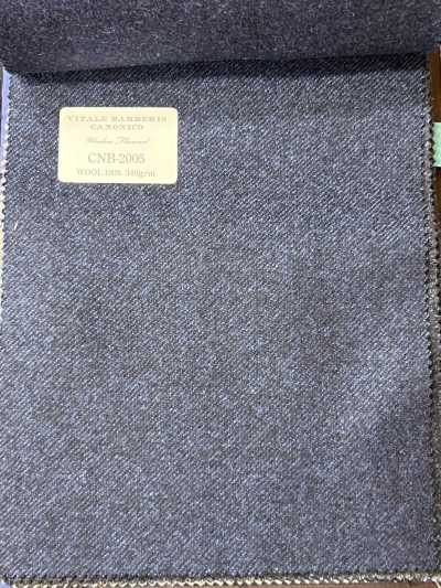CNB2005 CANONICO Flanelle de laine standard bleu uni