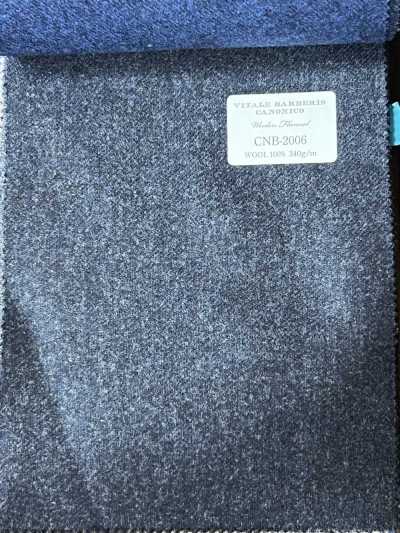 CNB2006 CANONICO Flanelle de laine standard bleu marine foncé uni