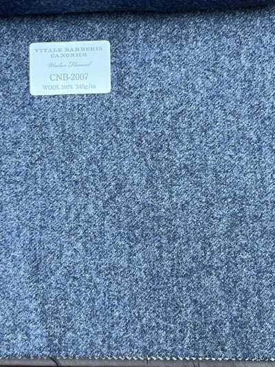 CNB2007 CANONICO Flanelle de laine standard bleu-gris unie