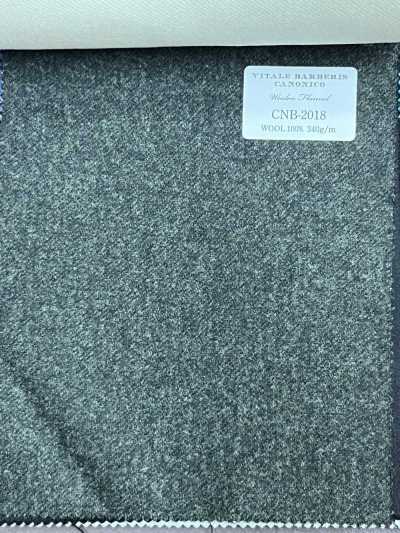 CNB2018 CANONICO Flanelle de laine standard Gris foncé uni
