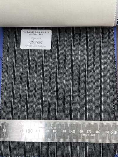 CNF007 Tissu velours côtelé gris CANONICO Standard Super110's pour pantalons