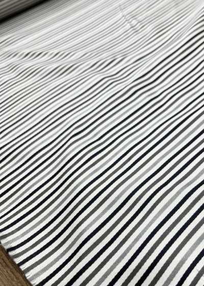 Rayure jacquard en soie [Outlet]