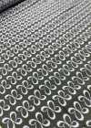 AI-3 Jacquard en soie motif pétales roses noir 【Déstockage】