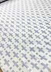 AI-12 Jacquard De Soie Motif Géométrique Blanc Cassé [outlet]