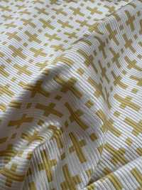 AI-15 Jacquard De Soie Motif Géométrique Blanc Cassé [outlet][Textile] Yamamoto(EXCY) Sous-photo