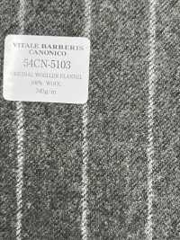 54CN5103 CANONICO ORIGINAL FLANELLE DE LAINE RAYÉE GRIS[Textile] CANONIQUE Sous-photo