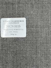 54CN5115 CANONICO TRADITIONAL PEIGNÉ 21μ Glen Check Gris[Textile] CANONIQUE Sous-photo