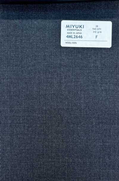 4ML2646 26AW THE CITY Sergé gris charbon gris ciel