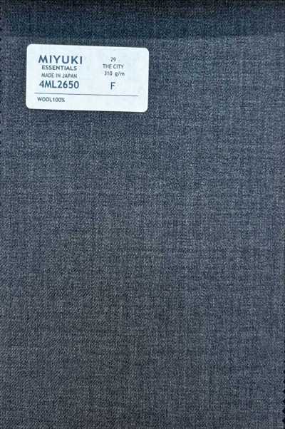 4ML2650 26AW THE CITY Sergé gris moyen