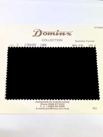 17843D Tenue formelle d’été DOMINX (Dominx) collection standard laine noir profond