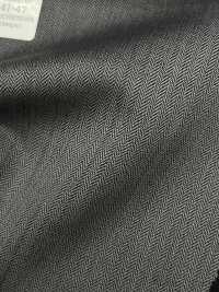 09441 FANCY WORSTED Laine Polyester Infroissable à Chevrons[Textile] Kunishima Co., Ltd. Sous-photo