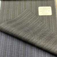 56455-14 25SS MEILLEURE SÉLECTION [N-STRETCH] N-Stretch Noir Rayures Alternées[Textile] Kunishima Co., Ltd. Sous-photo