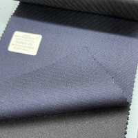 56464-39 25SS MEILLEURE SÉLECTION [FANCY WORSTED] Fancy Worsted Dark Blue Shadow Bias Stripe[Textile] Kunishima Co., Ltd. Sous-photo