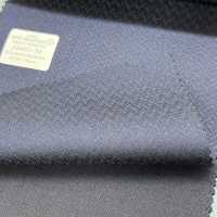 56465-38 25SS MEILLEURE SÉLECTION [FANCY WORSTED] Fancy Worsted Chevron Bleu Foncé[Textile] Kunishima Co., Ltd. Sous-photo