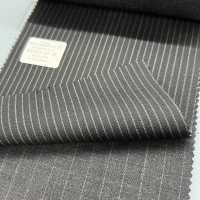 02421-10 25SS MEILLEURE SÉLECTION [Tissu Traditionnel] Chalk Stripe Black[Textile] Kunishima Co., Ltd. Sous-photo