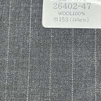 26402-47 25SS MEILLEURE SÉLECTION [Tissu Traditionnel] Tissu Traditionnel à Rayures Craie Gris Foncé[Textile] Kunishima Co., Ltd. Sous-photo