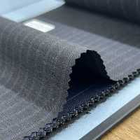 95407-50 25SS MEILLEURE SÉLECTION [FANCY WORSTED] Fancy Worsted Double Stripe Gris Foncé[Textile] Kunishima Co., Ltd. Sous-photo