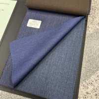 56510-30 25SSHERDREX [TWILL CHAMBRAY] Sergé Chambray Sans Motif Bleu[Textile] Kunishima Co., Ltd. Sous-photo