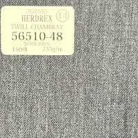 56510-48 25SSHERDREX [TWILL CHAMBRAY] Sergé Chambray, Sans Motif Lapis Lazuli[Textile] Kunishima Co., Ltd. Sous-photo