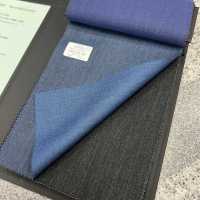 56510-48 25SSHERDREX [TWILL CHAMBRAY] Sergé Chambray, Sans Motif Lapis Lazuli[Textile] Kunishima Co., Ltd. Sous-photo