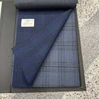 46552-44 25SS HERDREX [PROLIDO] Carreaux Tartan Bleus Prolido[Textile] Kunishima Co., Ltd. Sous-photo