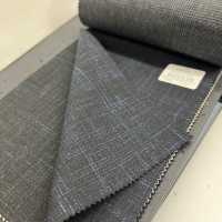 46553-28 25SSHERDREX [WOOL&LINEN] Laine Et Lin, Bleu Marine, Entrelacés[Textile] Kunishima Co., Ltd. Sous-photo