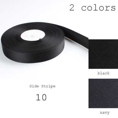 10 Ruban à bandes latérales, 100 % soie pure, fabriqué au Japon, largeur 18 mm